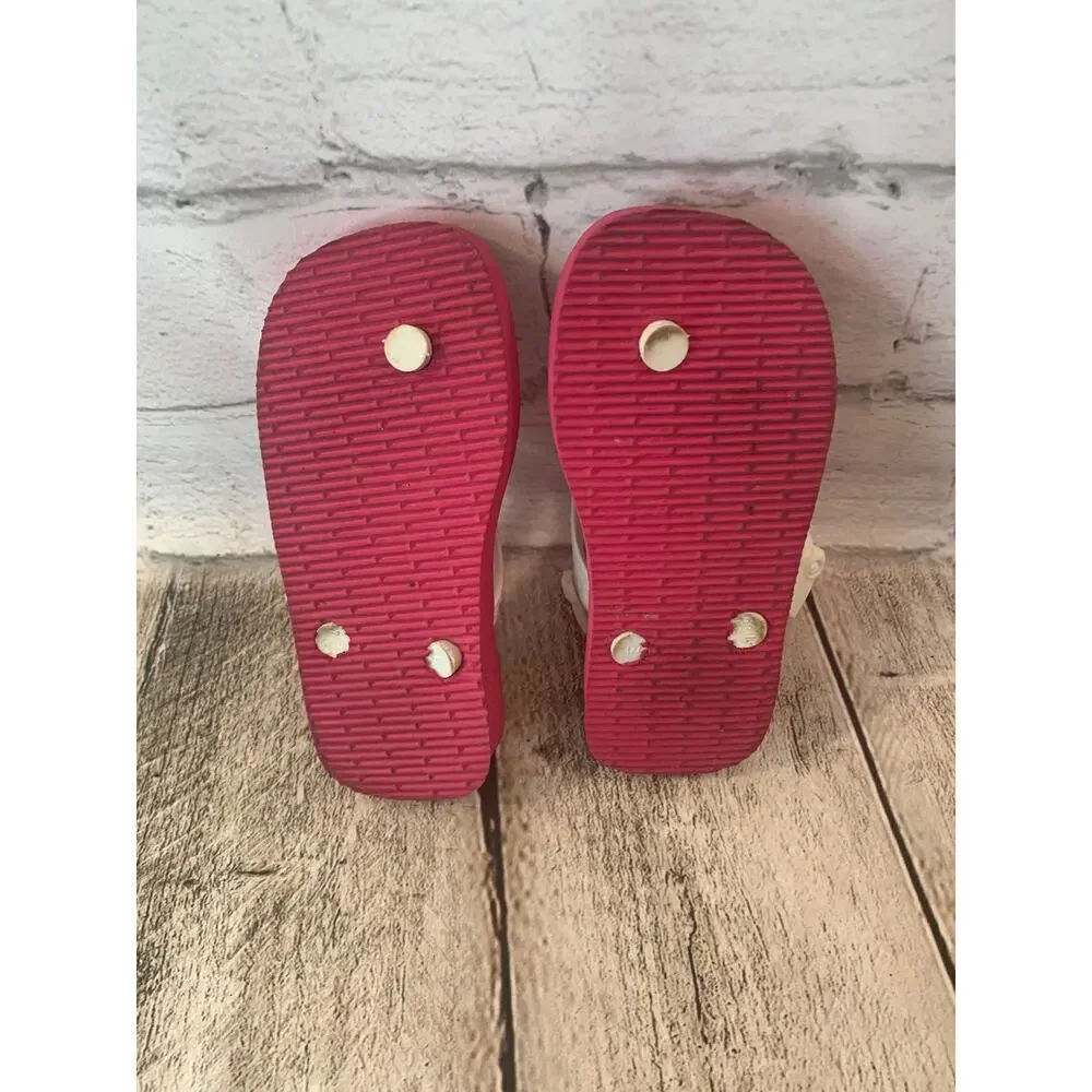 HAVAIANAS Girl’s Minnie Mouse Flip Flop Sandals / Size: 8C EUR 25-26